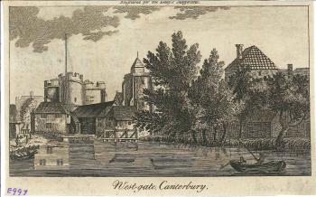 print of West Gate, Canterbury