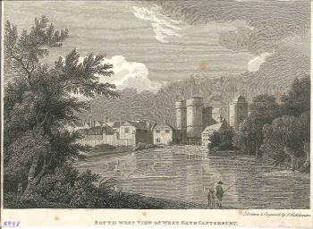 print of West Gate, Canterbury