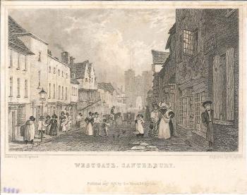 print of Westgate, Canterbury