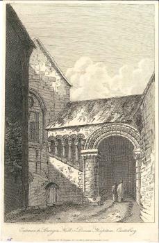 print of Strangers Hall, Canterbury