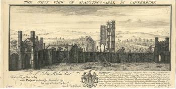 print of Canterbury Abbey