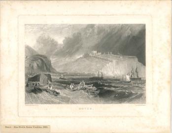 print of Dover harbour