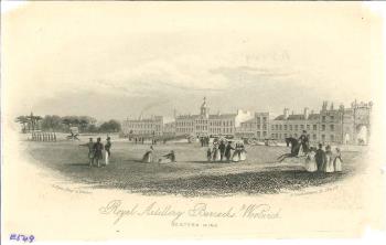 print of Woolwich Artillery Barracks