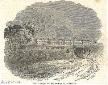 print of Woolwich Artillery Barracks