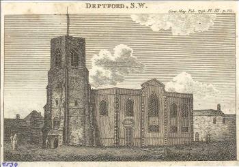 print of Deptford church