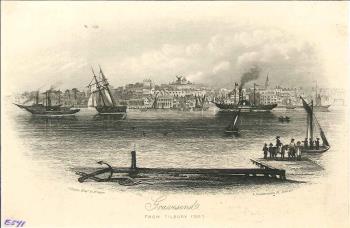 print of the Gravesend from Tilbury Fort