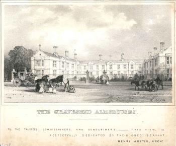 print of Gravesend almshouses