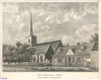 print of Beckenham church