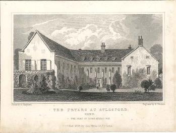 print of Aylesford Priory ('The Fryars')