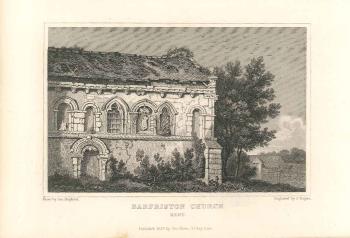print of Barfreston church
