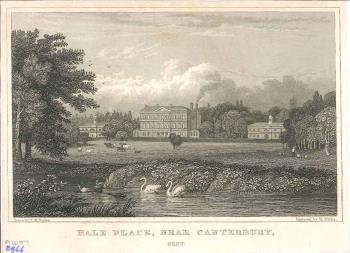 print of Hale Place, Canterbury