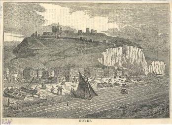 print of Dover sea front