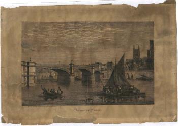 print of Rochester bridge