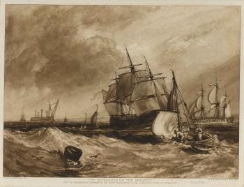 print of Shipping at the Entrance of the Medway