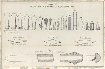 print of bronze age items from Hoo