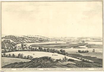 print of Upnor towards Sheerness