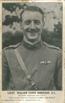 postcard of Lt W L Robinson VC