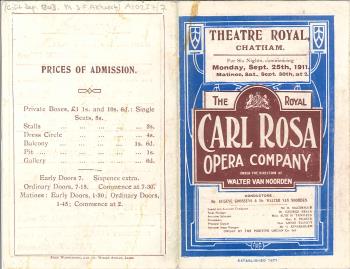 Chatham Theatre Royal programme