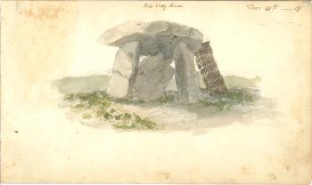 watercolour sketch of Kit's Coty