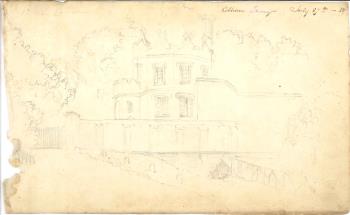 pencil drawing of Cobham Park