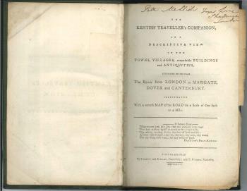 book 'The Kentish Traveller's Companion'