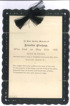 funeral card