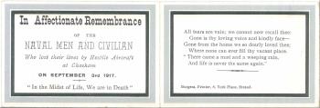 funeral card