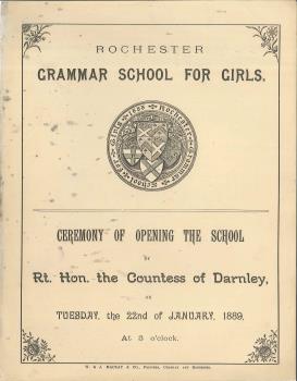 programme, Rochester Girls School