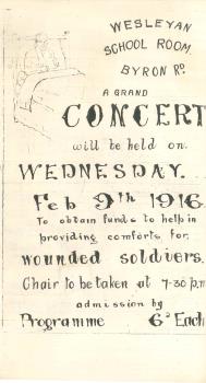 Programme from World War One charity concert