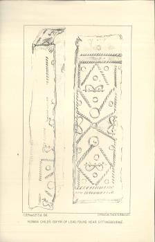 print of Romano British objects from Sittingbourne