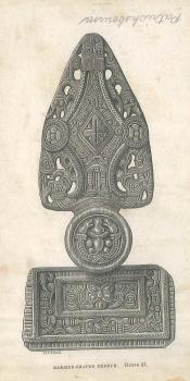 print of an Anglo-Saxon brooch