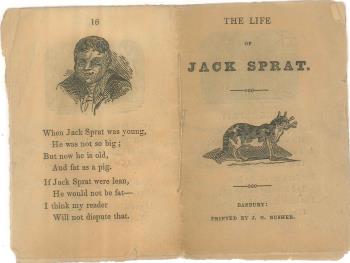 booklet; 'The Life of Jack Sprat'