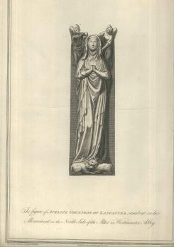 engraving, tomb in Westminster Abbey