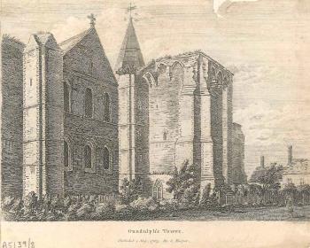 print of Rochester Cathedral