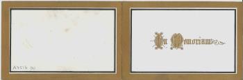 two funeral cards