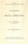 booklet, 'Musical Appreciation'