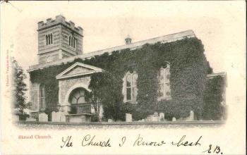 Strood church postcard