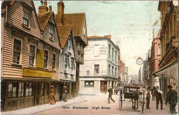 Rochester High Street postcard