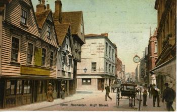 Rochester High Street postcard