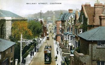 Chatham Railway Street postcard