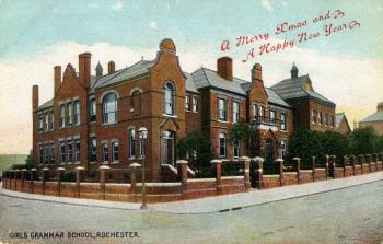 Girls Grammar School Rochester postcard