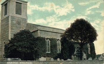 Strood church postcard