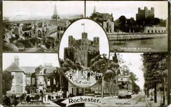 Rochester views postcard