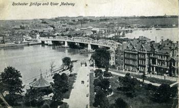 Rochester bridge postcard