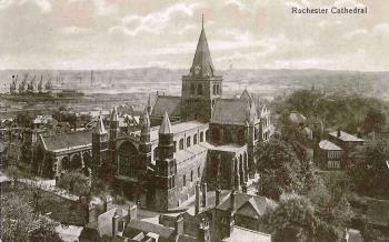 Rochester cathedral postcard
