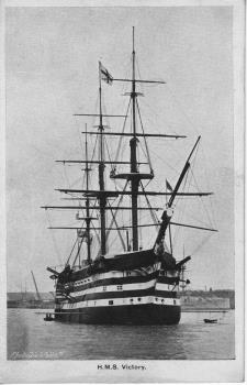 HMS Victory postcard