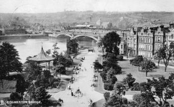 Rochester bridge postcard