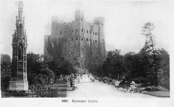 Rochester castle postcard