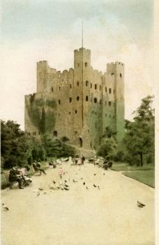 Rochester castle postcard