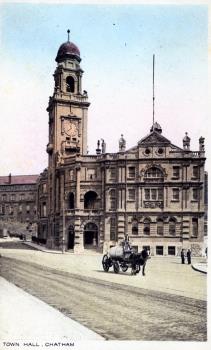 Chatham town hall postcard